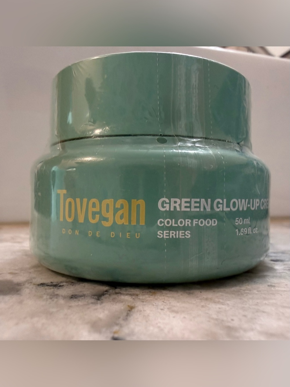 New Sealed Tovegan Green Glow-Up Color Food - Teal Jar